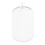Finejewelers 14 kt White Gold Plain .018 Gauge Engraveable Dog Tag Disc Cha����͢51��