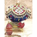 Faberge Unique Jewelry Box Set Rose Red Faberg&amp;#xE9; Egg Style &amp; Russian Faberge［並輸51］
