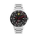 Ferrari Men's Quartz Watch with Stainless Steel Strap, Silver, 25 (Model: 0［並輸51］
