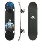 Apollo スケート ボード 大人用 10代と子供用 - 78.72cm 完全スケートボード 初心者、中級、プロ用 ダブルキック スケートボード 7［並輸51］