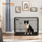 ペットケージ 107×70×77.5cm 室内外兼用 犬 猫 トレイ付き 折り畳み式 持ち手付き 移動便利 NPPD42H