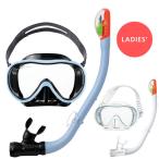 AQA(e- кий e-) KZ-9077N Vega свет &amp;sa Mead lai специальный 2 позиций комплект маска & snorkel женский взрослый женский 