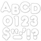 2 in 1 PC Trend Enterprises White 2" Casual Ready Letters, 142Pkg (T-436)