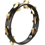 電子おもちゃ Meinl Percussion STA1B-BK 10-Inch Super Dry Studio Tambourine, 1 Row Hammered Triangular Brass Jingles