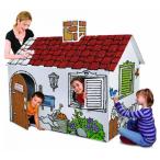電子おもちゃ Discovery Kids Cardboard Color and Play Play House