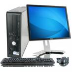 PC パソコン Dell OptiPlex Pentium D 3200 MHz - 400Gig Serial ATA HDD - New 2048mb DDR2 Memory -  DVD ROM Genuine Windows XP Home + 17" LCD Monitor