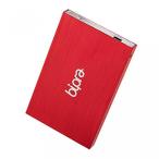 外付け HDD ハードディスク Bipra 2.5 Inch External Hard Drive Portable Usb 2.0 - Red - FAT32 (100GB)