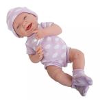 幼児用おもちゃ La Newborn Boutique - Realistic 15" Anatomically Correct Real Girl Baby Doll ? All Vinyl “ Purple Polka Dot ” ? Made in Spain