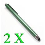 2 in 1 PC Bargains Depot (Green) 2 pcs (2 in 1 Bundle Combo Pack) SILM  ACCURATE  FINE POINT  THINNER BARREL Capacitive Stylusstyli Universal Touch