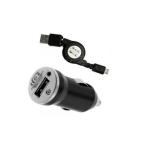 2 in 1 PC YarMonth - Preminum Micro USB Retractable In Car Charger  Black Mini USB Car Converter Adapter Port For Samsung Galaxy S3 III I9300  Galaxy