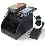 電源 ChargeTech - CS10 Cell Phone Charging Station Dock w 10 Universal Charging Tips Included for All Devices: iPhone, iPad, Samsung Galaxy, Note