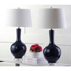 電子ファン Safavieh Lighting Collection Blanche Gourd Navy 32-inch Table Lamp (Set of 2)