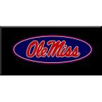 電子ファン Ole Miss Rebels Oval Light-Up Electric Neon Logo Lighted Decal Sign for Autos, Windows, Walls