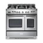 電子ファン Verona VCLFSGE365DSS 36" Classic Dual Fuel Range with 2.4 cu. ft. &amp; 1.5 cu. ft. Ovens in Stainless Steel