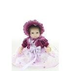 幼児用おもちゃ NPK collection Reborn Baby Doll, Vinyl Silicone 18 inch 45 cm Babies Doll, Lifelike express Toys Girl for Children Gift Purple loose