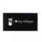 電源 Portable 8000 mAh Portable Cell Phone Charger-I love my Whippet-Black