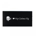電源 Portable 8000 mAh Portable Cell Phone Charger-I love my Guinea Pig-Black