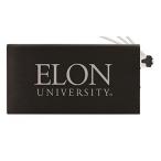 電源 8000 mAh Portable Cell Phone Charger-Elon University -Black