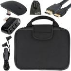 2 in 1 PC EEEKit 5 in 1 Starter Kit for RCA Cambio 10.1 2-in-1 Tablet, Carrying Briefcase Sleeve Handbag + 3 Port USB 2.0 Hub + 2.4G Wireless Mouse +