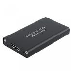 外付け HDD ハードディスク SNANSHI USB3.0 to MSATA SSD Hard Disk Box External Enclosure Case Black