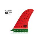 サーフィン 10.5" Rudder: Watermelon Surfboard Longboard Box Fin Shpaers Fins Watermelon