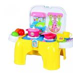 幼児用おもちゃ BabyChild Kitchen Playset Color Recognition Plastic Toy (Chairs and Fruit Set)