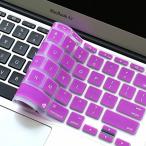2 in 1 PC Masino Silicone Keyboard Cover Ultra Thin Keyboard Skin for MacBook Air 11" (Purple)