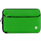 2 in 1 PC VanGoddy Wide Neoprene Sleeve for RCA Cambio W101  Pro 10 Edition II  Viking Pro 10.1 inch Tablets (Lawn Green)