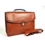 2 in 1 PC Tony Perotti Mens Italian Cow Leather [Personalized Initials Embossing] Bella Russo Triple Compartment Leather Laptop Briefcase