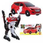 ロボット Hello Carbot Micro Transformer Robot Car 5 Pcs : Santafe Ace, Grandeur Hawk, Avante Pron, Veloster Sky, Pony Meister (2.9 inch)