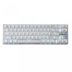 ゲーミングPC Qisan Gaming Keyboard Mechanical Wired Keyboard Cherry MX Red Switch Backlight keyboard 68-Keys Mini Design White Silver