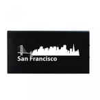 電源 San Francisco, California-8000 mAh Portable Cell Phone Charger-Black