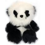 幼児用おもちゃ Baby Alpaca Fur Sitting Panda Bear - 7 inches tall - Hand Made - Each Panda Is Unique