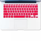 2 in 1 PC Masino KOREAN Language Silicone Keyboard Cover Ultra Thin Keyboard Skin for MacBook Air 11" (KOREAN Language-Pink)