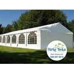 テント 20-Foot by 40-Foot White PE Party Tent Pop Up Easy to Assemble Canopy Shelter for Parties, Weddings, and Events