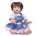 幼児用おもちゃ Reborn Baby Doll Soft Silicone vinyl 22 inch 55 cm Lovely Lifelike Cute Baby Boy Girl Toy Jean skirt doll