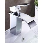 ミキサー Ling@ Basin mixer Bathroom Sink Faucet Contemporary Design Waterfall (Chrome Finish)