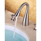 ミキサー Ling@ Basin mixer Bathroom Sink Faucets Contemporary Waterfall Brass Nickel