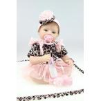 幼児用おもちゃ SanyDoll Reborn Baby Doll Soft Silicone vinyl 22inch 55cm Lovely Lifelike Cute Baby Boy Girl Toy Leopard princess dress fashion doll