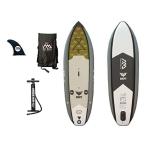 サーフィン Aqua Marina Drift Fishing Inflatable Stand-up Paddle Board with Fish Cooler &amp; Fishing Rod Holders