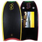 サーフィン Mike Stewart Hybrid 41 2016 Bodyboard - Black deck, Red rails, Black bottom