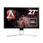 モニタ AOC International Agon 27 inch 144 Hz 2560 x 1440 LED Gaming Monitor, 1 ms Response Time, Height Adjust, Display Port, HDMI, DVI, VGA,