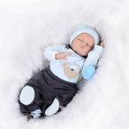 幼児用おもちゃ Solid Silicone Reborn Baby Lifelike Dolls heavy Weighted Cloth Body,Rooted Mohair,21-Inch