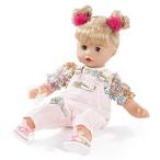 幼児用おもちゃ Gotz Muffin 13" Soft Baby Doll with Blonde Hair and Blue Sleeping Eyes in Overalls