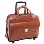 2 in 1 PC McKlein Lakewood Ladies' Leather Fly-Through Checkpoint-Friendly Detachable Wheeled Briefcase