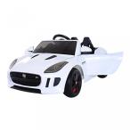 乗り物おもちゃ Aosom 12V Jaguar F Type Convertible Kids Electric Ride On Car with MP3 and Remote Control - White