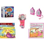 幼児用おもちゃ Girl's Gift Bundle - Ages 6-12 [5 Piece] - Let's Make a Deal DVD Game - Bratz Be-Bratz.com Speakers - Elephant Blanket Babies Plush
