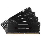 メモリ Corsair Vengeance LED 32GB (4x8GB) DDR4 3200 (PC4-25600) C16 for DDR4 Systems - White LED PC Memory (CMU32GX4M4C3200C16)