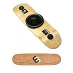 サーフィン Whirly Board - Spinning Balance Board and agility trainer w cork rubber grip tape,Black Center Ball