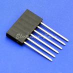 電子おもちゃ Electronics-Salon 500x 6 Pin Single Row 15mm Tall Header Socket Connector for Arduino, Pitch 2.54mm